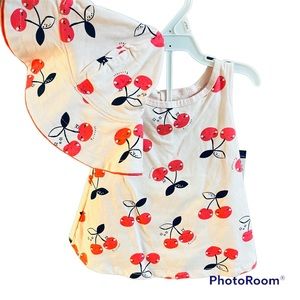 Pink Gerber Baby dress with hat to match. Size 0-3 months. 8-12lbs.